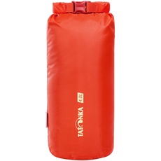 Tatonka Packsack Dry Sack 4l - Wasserdichter Packbeutel mit Rollverschluss und Steckschließe - Aus recyceltem Polyester - 4 Liter Volumen (rot)