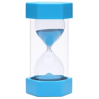 EQLEF Sanduhr zum Kochen Spiele Schule Übung große Größe 16cm, Mode Geschenk Home Office Tisch Sanduhr Dekor Kinder Spielzeug Sanduhr Blau (15 Min)