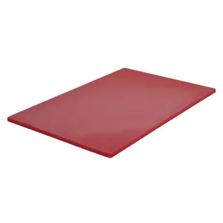 SCHNEIDER Schneidebrett - Gastro, 45 x 30 cm, Aus HD Polyethylen, ohne Füße, spülmaschinengeeignet, Farbe: rot