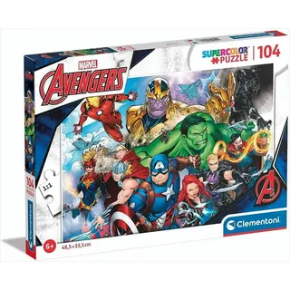 Clementoni Puzzle Marvel Avengers 104 elementy – Oficjalny Produkt Premium