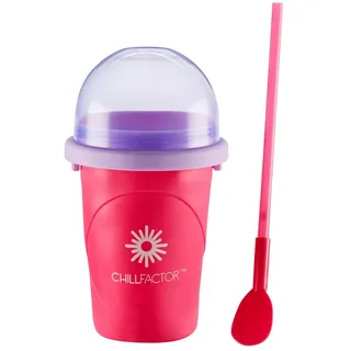 BANDAI CHILLFACTOR CO07953 Fuchsia, Küchenspielzeug, Slush-Maschine mit wiederverwendbarem Becher und Strohhalm, Familienspielzeug