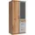 Drehtürenschrank Click 90 x 199 x 58 cm Grau