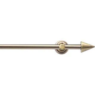 Gardinenstange LIEDECO Gr. 2, gold (antikmessingfarben), L:160cm Ø:12mm, Metall, Gardinenstangen, Gardinenstange