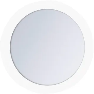 Sadena Schminkspiegel , Weiß , Kunststoff, Glas , rund , 16.5x16.5x3 cm , feuchtraumgeeignet , Spiegel, Schminkspiegel