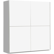 Bild von Winner Schwebetürenschrank mit 2 Türen, Holzwerkstoff, Weiß Matt, 170.3 x 61.2 x 190.5 cm
