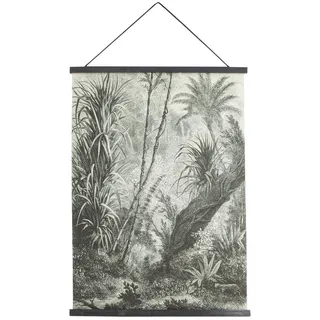 Art for the Home Textilposter Amazonas , Weiß, Schwarz , Textil, Holz , Baum/Pflanze/Natur , Rechteckig , 60x80x0.1 cm , FSC Mix , Bilder & Rahmen, Bilder, Sonstige Wandbilder