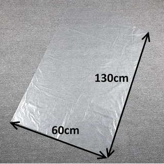 5er Set Kleiderschutzhülle Transparent | Mantelschutz durchsichtig | Kleiderfolie - Größe [60x130cm] - 5 Stück Kleidersack | Bekleidungsschutzhüllen | Kleiderhülle | Staubschutz | Kleidungsbeutel