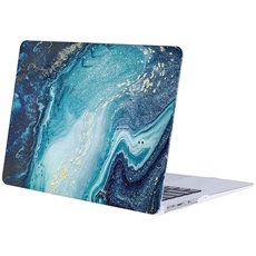 MOSISO Hülle Kompatibel mit MacBook Air 13 Zoll Modell A1369 / A1466 2010-2017 Ältere Version, Ultra Slim PatternPlastik Schützende Cover, Kreativ Welle Marmor