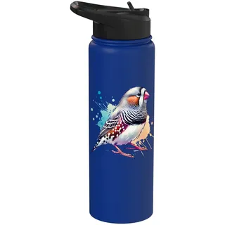 Zebra Finch Zebrafink Stainless Steel Insulated Water Bottle