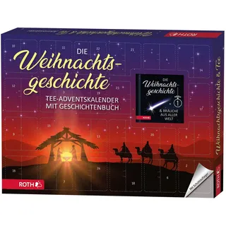 Adventskalender 'Bio-Tee-Adventskalender - Die Weihnachtsgeschichte' bestückt.