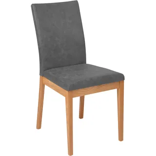 massivline & more Esszimmerstuhl Oviedo Polyester grau 2 Stück