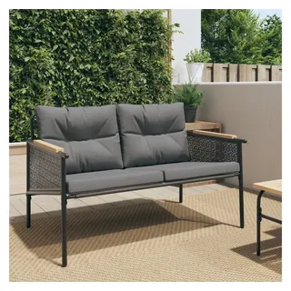 vidaXL Gartenbank 116 x 0 x 0 cm Schwarz