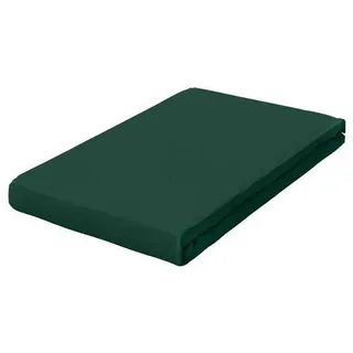 Schlafgut Boxspring-Spannleintuch , Dunkelgrün , Textil , 180-200x200-220 cm , Oeko-Tex® Made IN Green, AZO-frei, Hohenstein, Textiles Vertrauen - Oeko-Tex® , Rundumgummi, bügelfrei, keine Sondergrößen, weich und anschmiegsam, perfekter Sitz , Heimtextilien, Bettwäsche & Leintücher, Leintücher, Spannleintücher Boxspringbett