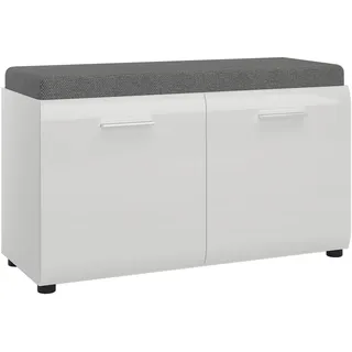 living charm Sitzbank Merano Weiß 96 x 56,3 x 39 cm