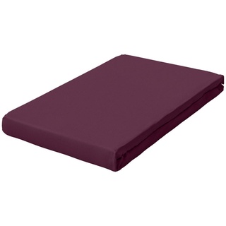 Pure Topper Baumwolle 120 x 200 - 130 x 220 cm purple deep