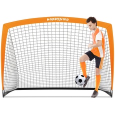 Bild Fußballtor 3x2.2FT, 4x3FT, 5x3.6FT, 7x5FT Pop-Up Fußballtraining für den Garten (5x3.6 FT- Orange) -1 PC