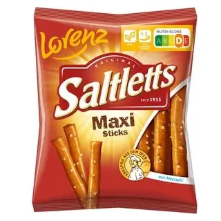 Lorenz Snack-World Saltletts Maxi Sticks Salzstangen 125,0 g