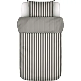 Marc O'Polo Classic Stripe Grau 140 x 200 cm + 70 x 90 cm