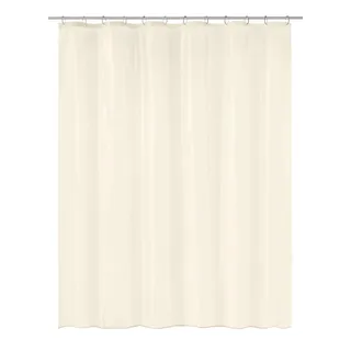 Kleine Wolke Duschvorhang PEVA UNO Ecru 180 x 200 cm | OEKO-TEX zertifiziert, PVC-frei, absolut wasserdicht, verstärkte Lochleiste, aus PEVA