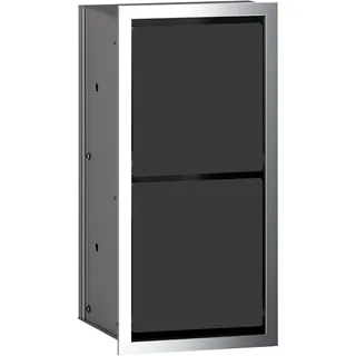 EMCO asis 150 WC-Papiermodul-Unterputzmodell, 972527921, Farbe: chrom/schwarz