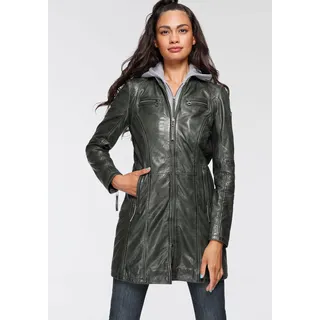 Mauritius Ledermantel »Bente«, 2-in-1-Lederjacke mit abnehmbarem Kapuzen-Inlay aus Jerseyqualität Mauritius green M/38