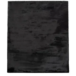 TT Home Hochflorteppiche Schwarz 140 x 200 cm , Kunststoff , 140x200 cm , Teppiche und Böden, Teppiche, Hochflorteppiche & Shaggys