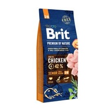 2x15kg Senior S/M Brit Premium by Nature Hrană uscată câini