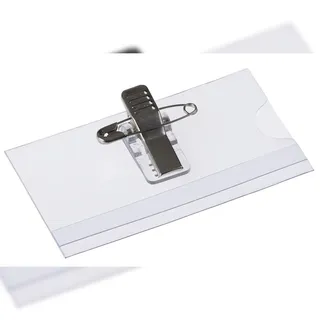 Europel 121260 Ausweisehülle/ -halter Namensschild-Halterung Polyvinylchlorid (PVC) 24 Stück(e)