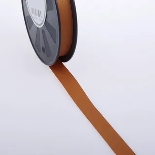 Deko und Band Wetterfestes Polyband mit Holzmaserung - Rostbraun - 19 mm - 91 m Rolle - 40