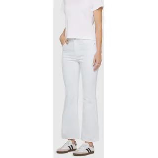 3/4-Jeans MAC "Dream Kick", Damen, Gr. 42, Länge 27, weiß denim, Denim/Jeans, Obermaterial: 49% Baumwolle, 46% Polyester, 5% Elasthan, figurbetont 3/4-Länge, Jeans 3/4-Jeans, Saum modisch verkürzt und leicht ausgestellt