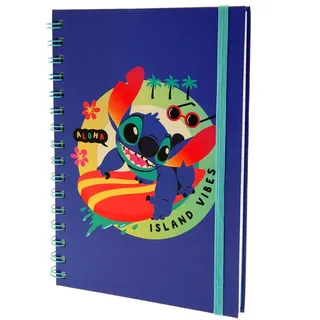 Pyramid Europe Disney Lilo und Stitch Spiral Notizbuch (Acid Pops Design) A5 Schreibbuch und Tagebuch, Lilo und Stitch Geschenke für Mädchen, Jungen, Frauen und Männer - Offizielles Lizenzprodukt
