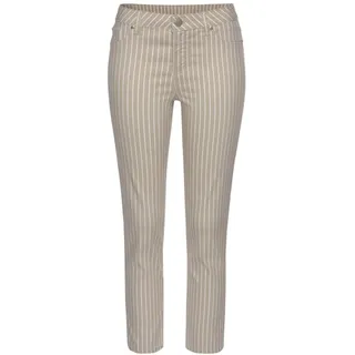 LASCANA LASCANA, 7/8-Jeggings mit Streifenprint in Slim-Fit-Form, Superstretch-Qualität, weiß