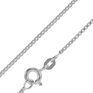 trendor Feine Venezianer Kette 925 Silber 0,9 mm 36-80 cm Halsschmuck für Damen und Herren, Halskette aus Echtsilber, zauberhafte Geschenkidee, 41147-36 36 cm