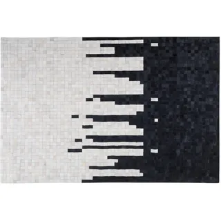 Beliani Kurzflor-Teppich Bolu 230/160 cm , Weiß , Fell , Abstrakt , Rechteckig , 160x230 cm , Teppiche und Böden, Teppiche, Orientteppiche