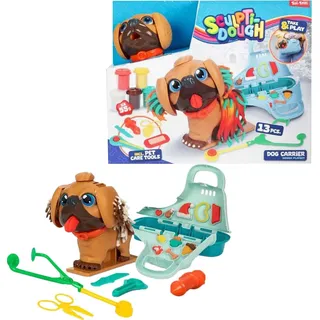 Toi-Toys SCULPTIDOUGH Knetset Tierarzt-Hund Kinder Knete Spielzeug 13-teiliges Zubehör