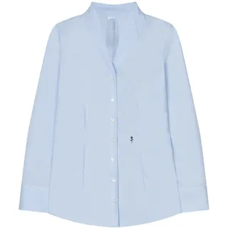 Seidensticker Damen Women Slim Longsleeve Cotton Bluse, Hellblau, 34 EU
