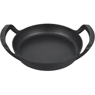 LE CREUSET Gusseisen-Grillpfanne, rund, für den Außenbereich