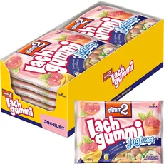 nimm2 Lachgummi Joghurt – 12 x 250g – Fruchtgummi mit Fruchtsaft, Vitaminen und Joghurt