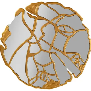 Kare Design Wandspiegel »Wandspiegel Pieces Gold Ø100cm«, goldfarben