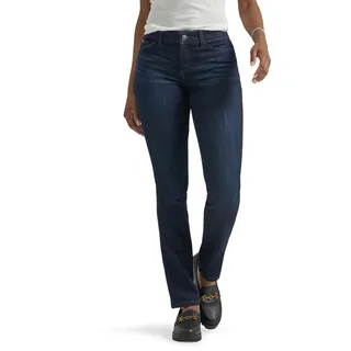 Lee Damen Motion Series Total Freedom Straight Leg Jeans, Niagara, 42