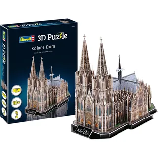 Revell 3D Puzzle Koelner Dom I 179 Teile I 4 Stunden Bauspaß für Kinder und Erwachsene I ab 10 Jahren I Die dritthöchste Kirche der Welt selber zusammenbauen