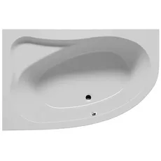 RIHO Geta Badewanne, asymmetrisch, Version links, Einbau, 1-Sitzer, weiß, B02, Ausführung: 170x90x52cm, Nutzinhalt: 230 Liter