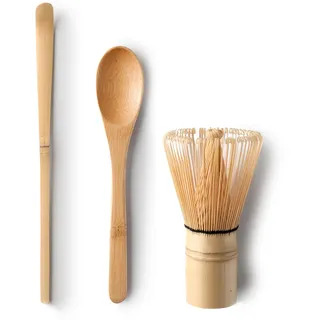 IBILI Matcha-Set, 3-teilig, Bambus, Messlöffel "Chashaku", Schneebesen "Chasen" und traditioneller Löffel