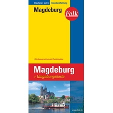 Falk Stadtplan Extra Standardfaltung Magdeburg