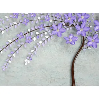 Fototapete PAPERMOON "Lila Baum", bunt, B:3m L:2,23m, Vlies, Tapeten, Fototapete