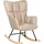 Schaukelsessel Oulu Textil 71 x 104 x 83 cm Beige