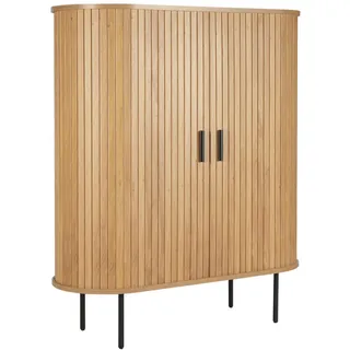 Möbilia Kommode 100 x 118 x 40 cm Natur / Schwarz