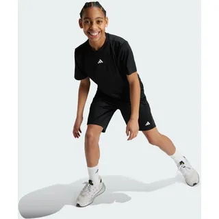 adidas Unisex Kinder Train Essentials Logo Regular Fit Junior Shirt, Black/White, 11-12 Years