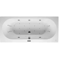 RIHO Carolina Rechteck-Badewanne, mit Bliss-System, Version rechts, weiß, B05, Ausführung: 190x80x53cm, Nutzinhalt: 235 Liter
