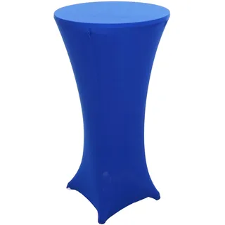 MCW Stehtischhusse MCW-J30, Tischhusse Husse Bezug Überzug, Stretch Ø 60cm ~ blau